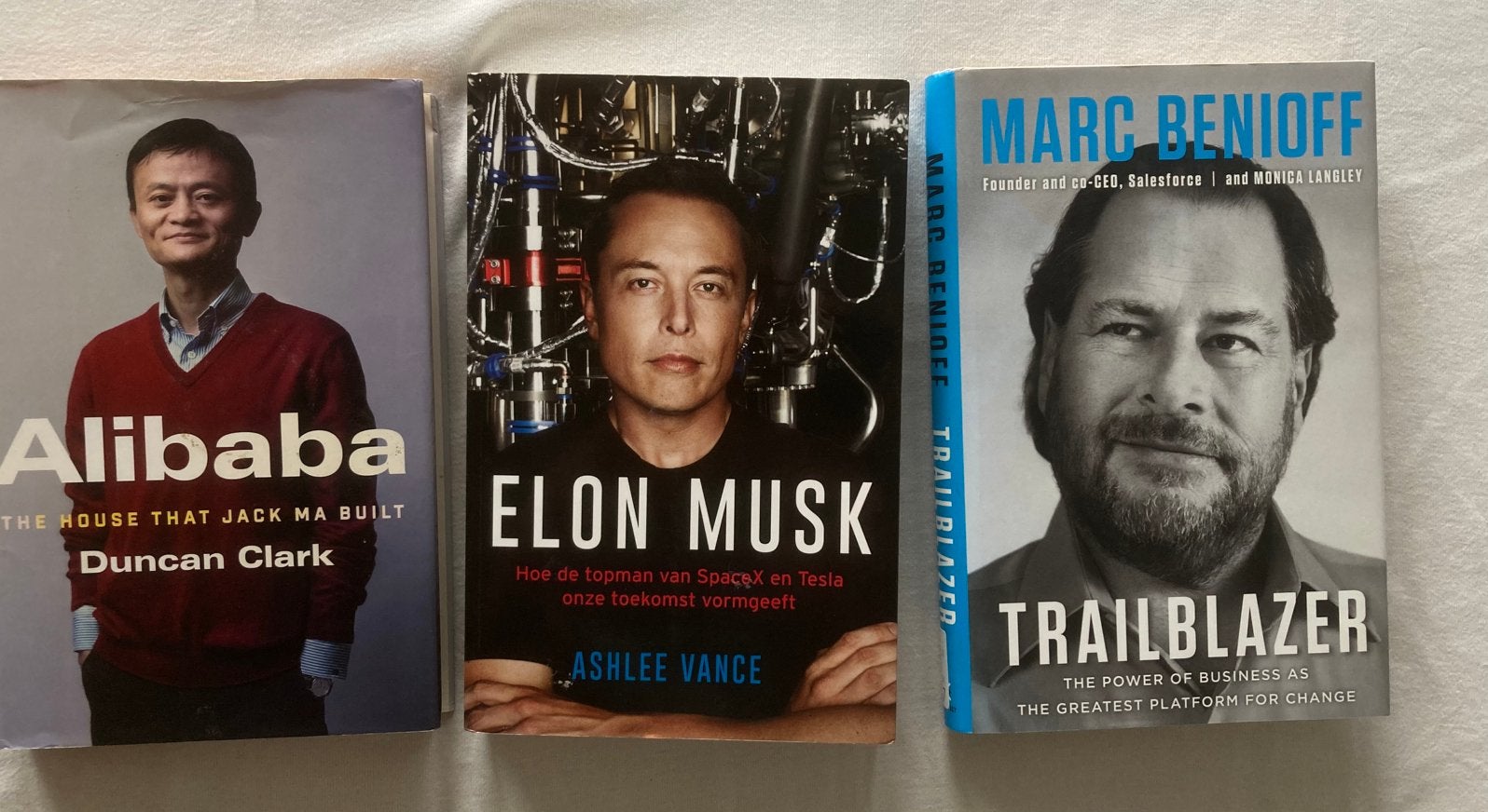 Jack Ma, Elon Musk, Mark Benioff, Ophalen of Verzenden, Gelezen, Economie en Marketing