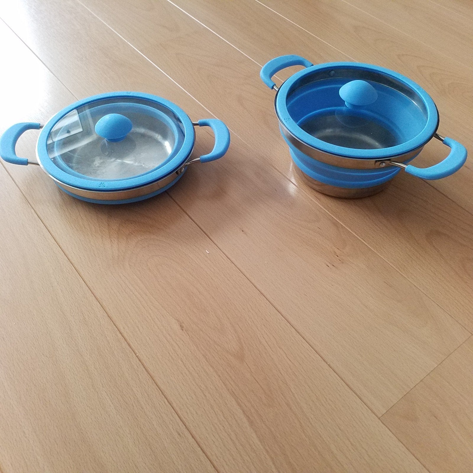 Opvouwbare pannen +/- 3,5 ltr, Ophalen, Zo goed als nieuw