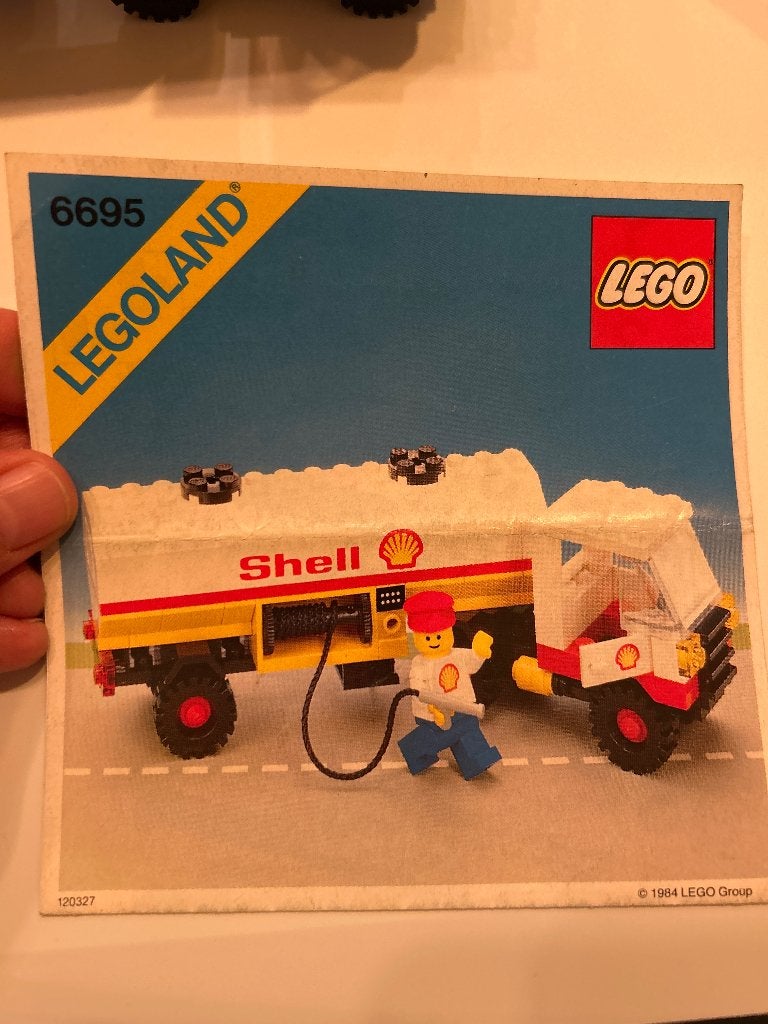 Lego Legoland Shell Tankwagen 6695 met instructies, Gebruikt, Lego, Ophalen of Verzenden, Complete set