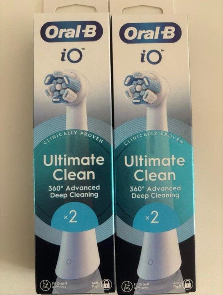 Oral-B Io Ultimate Clean Wit 2 Stuks Nieuw, Ophalen of Verzenden, Nieuw, Opzetborstel