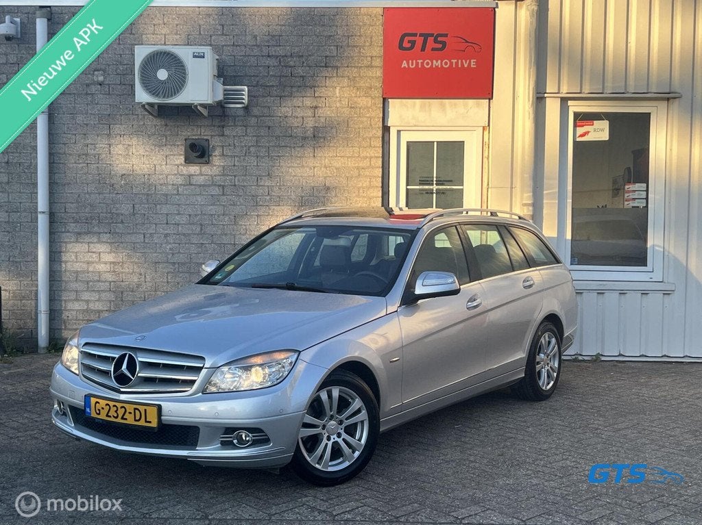 Mercedes C-klasse Estate 200 Kompres. Avantgarde Navi Trekha, Auto's, Mercedes-Benz, Achterwielaandrijving, Zwart, 4 cilinders