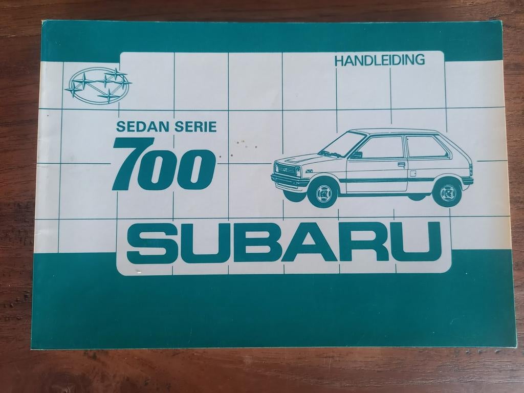 Handleiding SUBARU JUSTY 700 1985 NL, Auto diversen, Handleidingen en Instructieboekjes, Ophalen of Verzenden