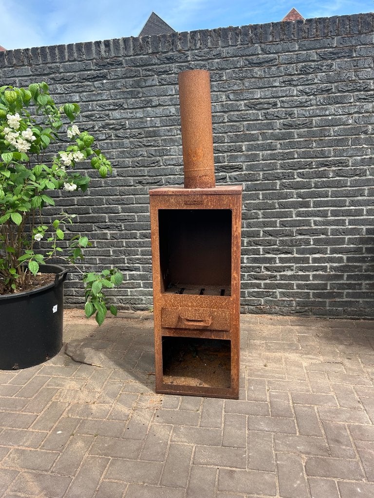 tuinhaard cortenstaal, Tuin en Terras, Ophalen, Gebruikt