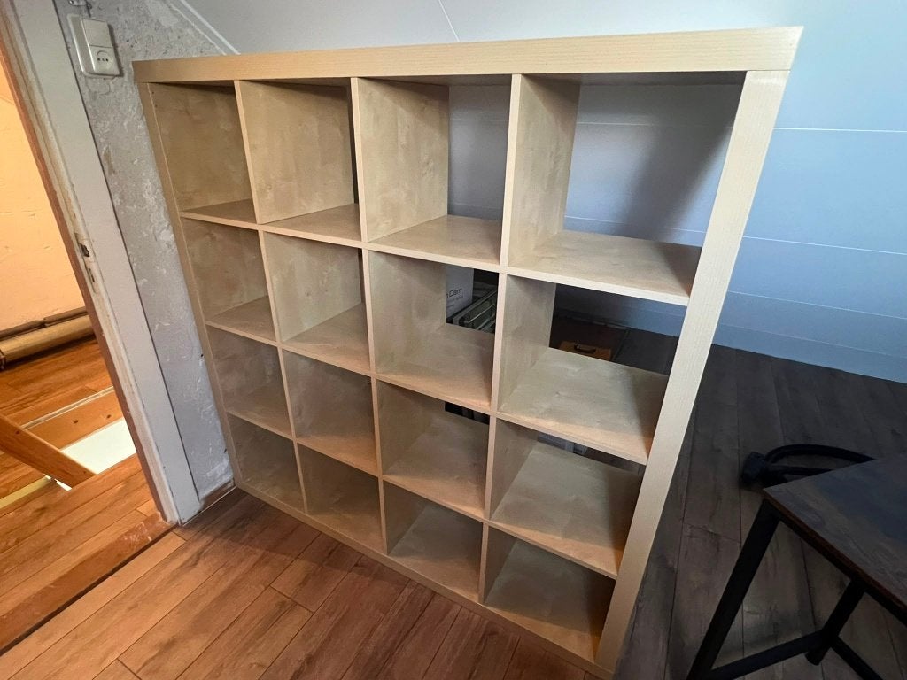 Kallax kast (IKEA) - Eiken kleur, Huis en Inrichting, Kasten | Boekenkasten, Ophalen, Met plank(en), Gebruikt, Laan van Decima 1, 2031 CK Haarlem