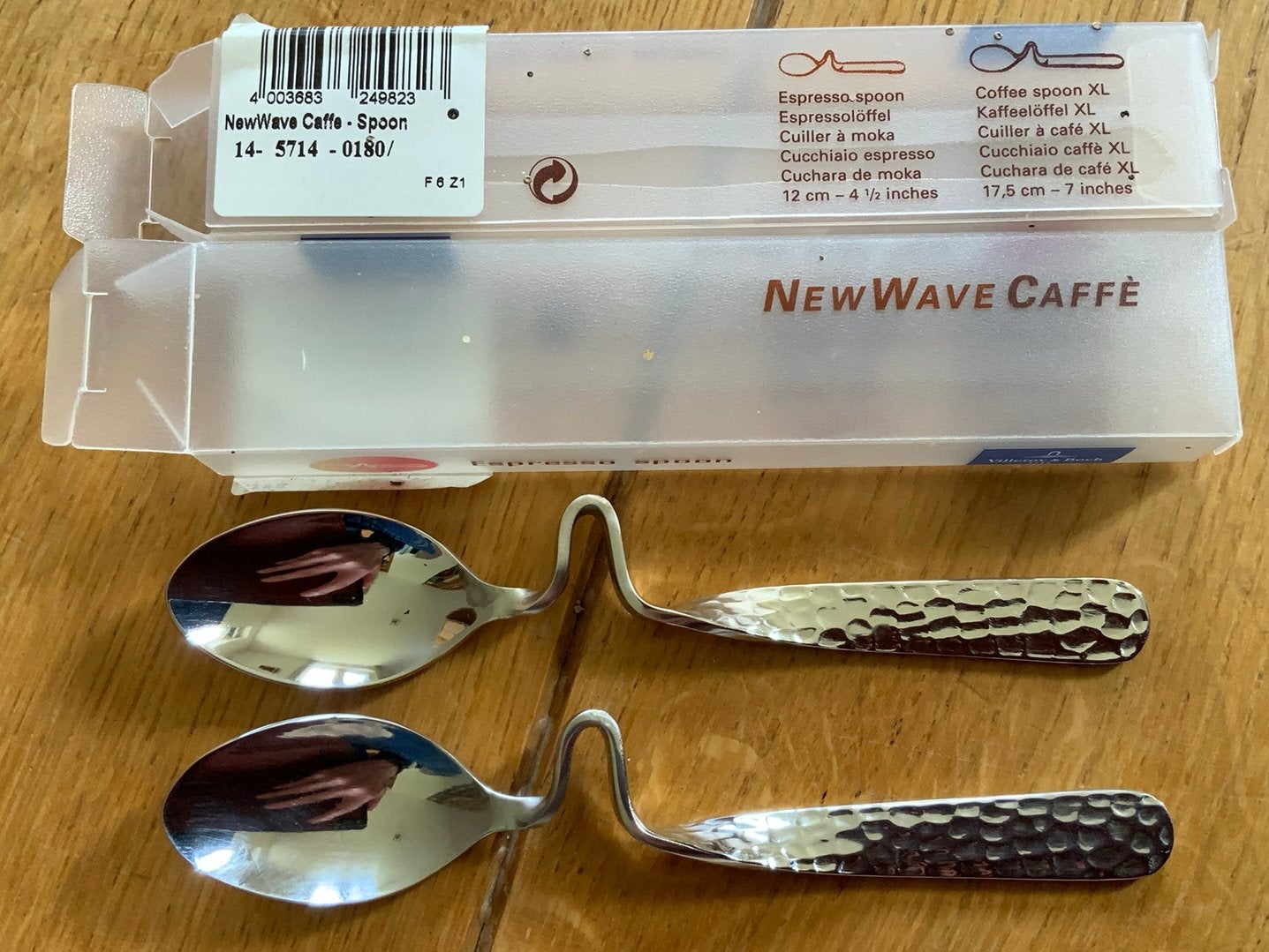 Villeroy & Boch NewWave Caffè Espressolepels (2 stuks), Ophalen of Verzenden, Nieuw, Rvs of Chroom, Los bestek