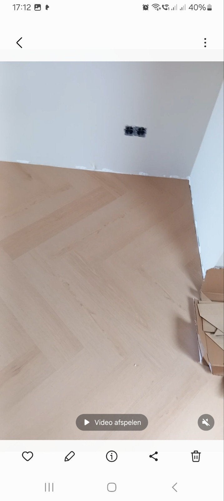 Nieuw Pvc Vloer - 4.34 m² per doos, Huis en Inrichting, Stoffering | Vloerbedekking, Ophalen, Bruin, Nieuw, Minder dan 5 m²