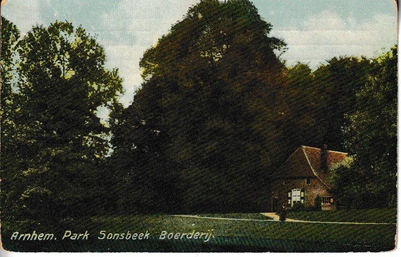 ARNHEM-SONSBEEK - BOERDERIJ, Verzamelen, Ansichtkaarten | Nederland, Gelopen, Gelderland, Voor 1920, Ophalen of Verzenden