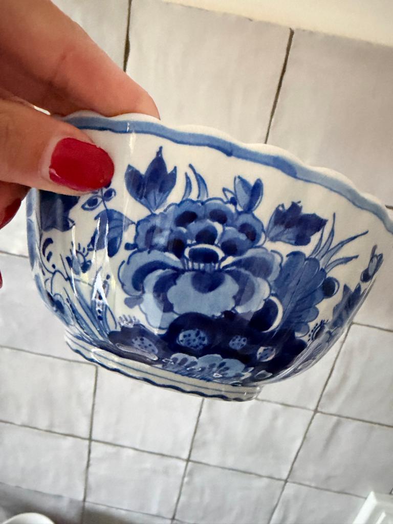 Antieke Porceleyne Fles Delftse Schaal - Handgeschilderd, Antiek en Kunst, Ophalen of Verzenden