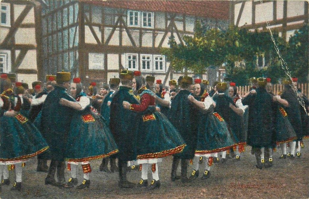 701-438-019 Hessische Trachten, Verzenden, Voor 1920, Duitsland
