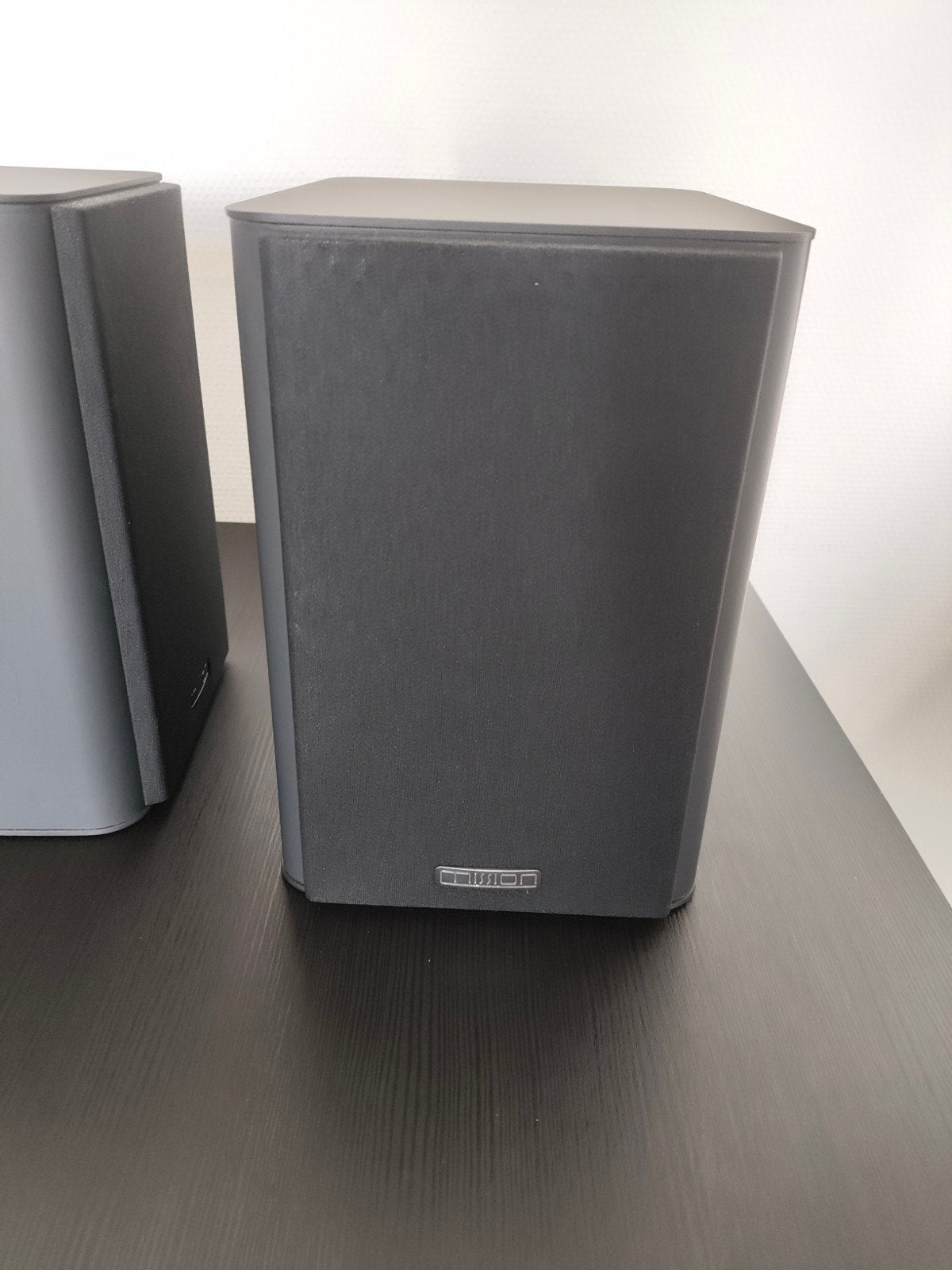 Mission QX-1 MKII Boekenplank Speakers (set, Lux Black), Audio, Tv en Foto, Gebruikt, Ophalen of Verzenden, Mission, Basreflex