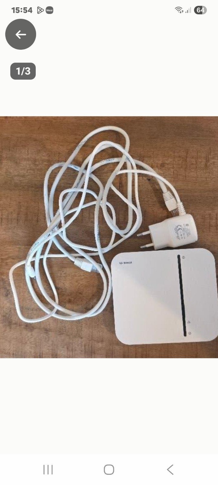 Bosch Smart Home Controller (BSHC-1) met kabels