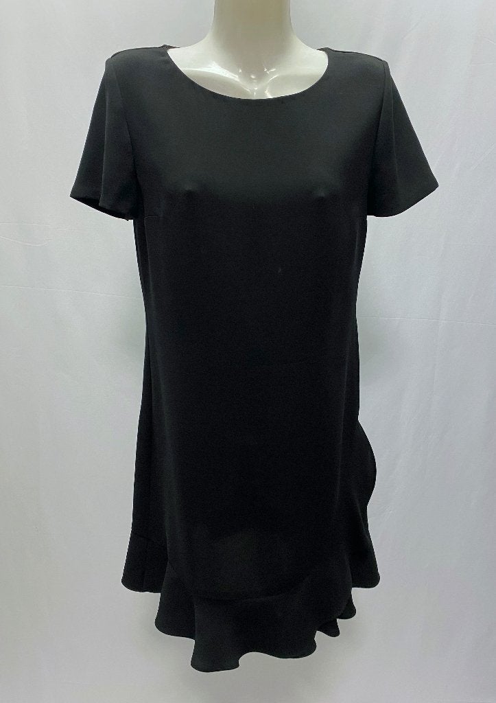 DIANE VON FURSTENBERG Zwarte jurk  Maat US10 - EU 40, Kleding | Dames, Maat 38/40 (M), Zwart, Ophalen of Verzenden, Zo goed als nieuw