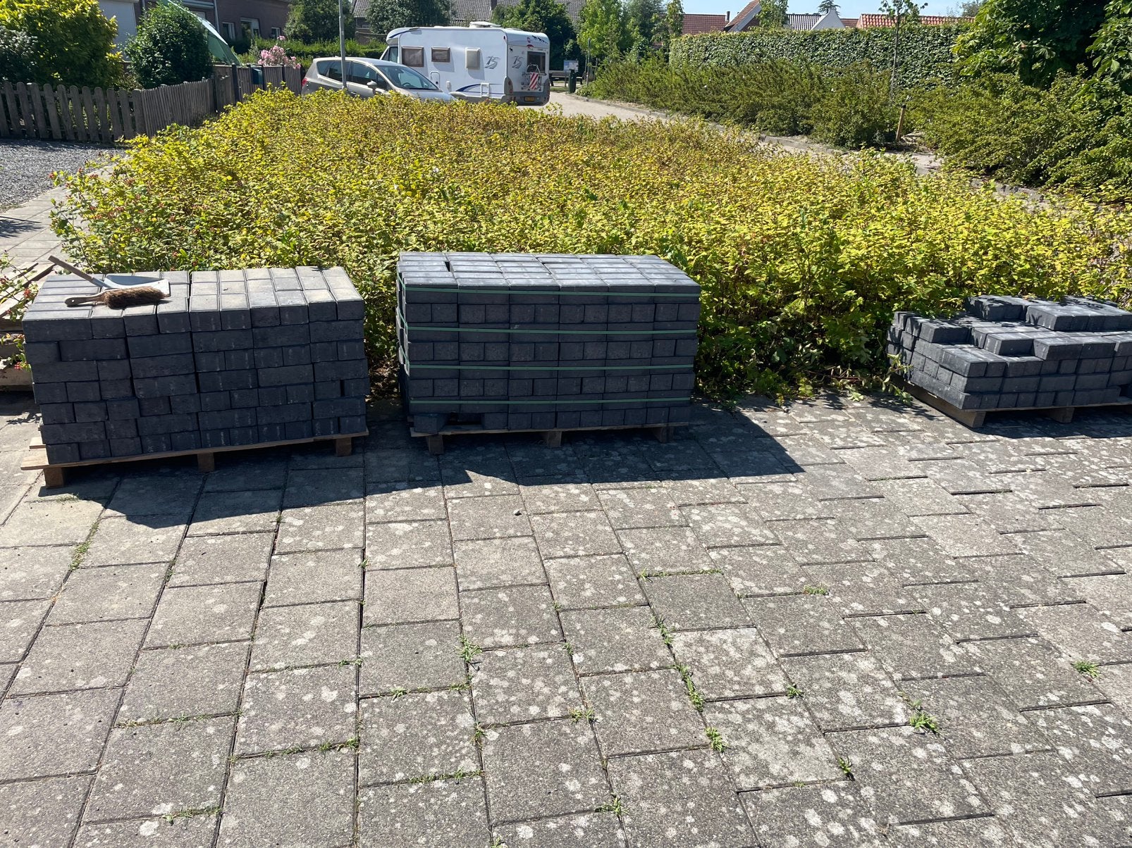 Antraciete betonklinkers 21x10x8 nieuw!, Ophalen, Nieuw