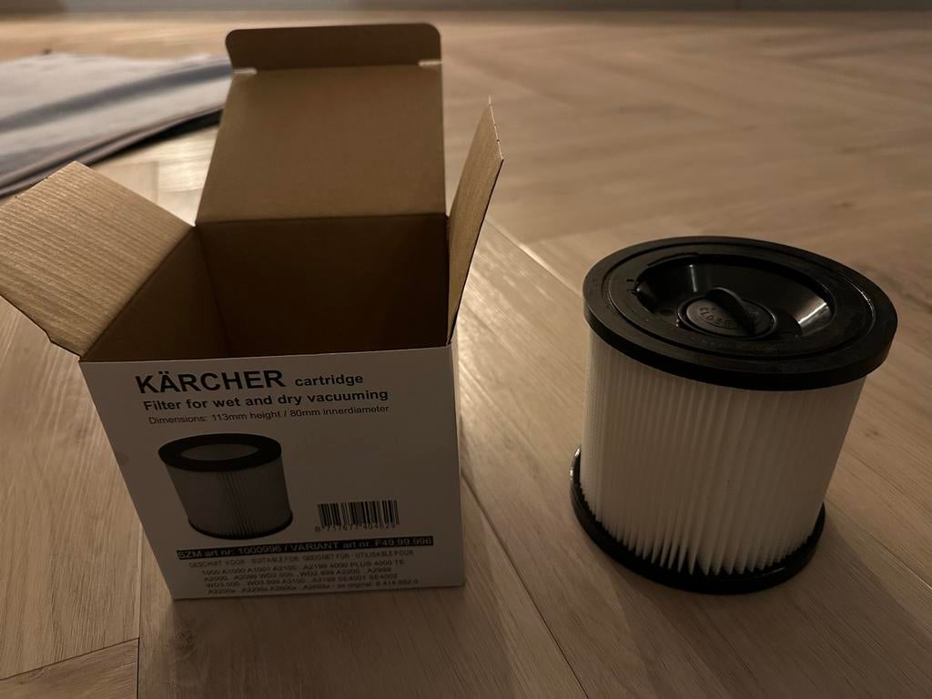 Kärcher cartridge filter voor nat- en droogzuigen (Nieuw), Ophalen of Verzenden, Nieuw, Overige typen