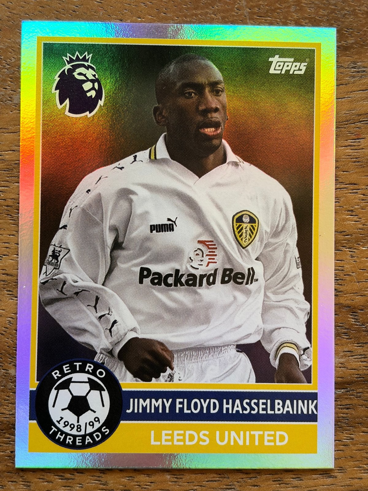 Jimmy Floyd Hasselbaink Topps Retro Threads Kaart, Ophalen of Verzenden, Zo goed als nieuw, Buitenlandse clubs, Spelerskaart