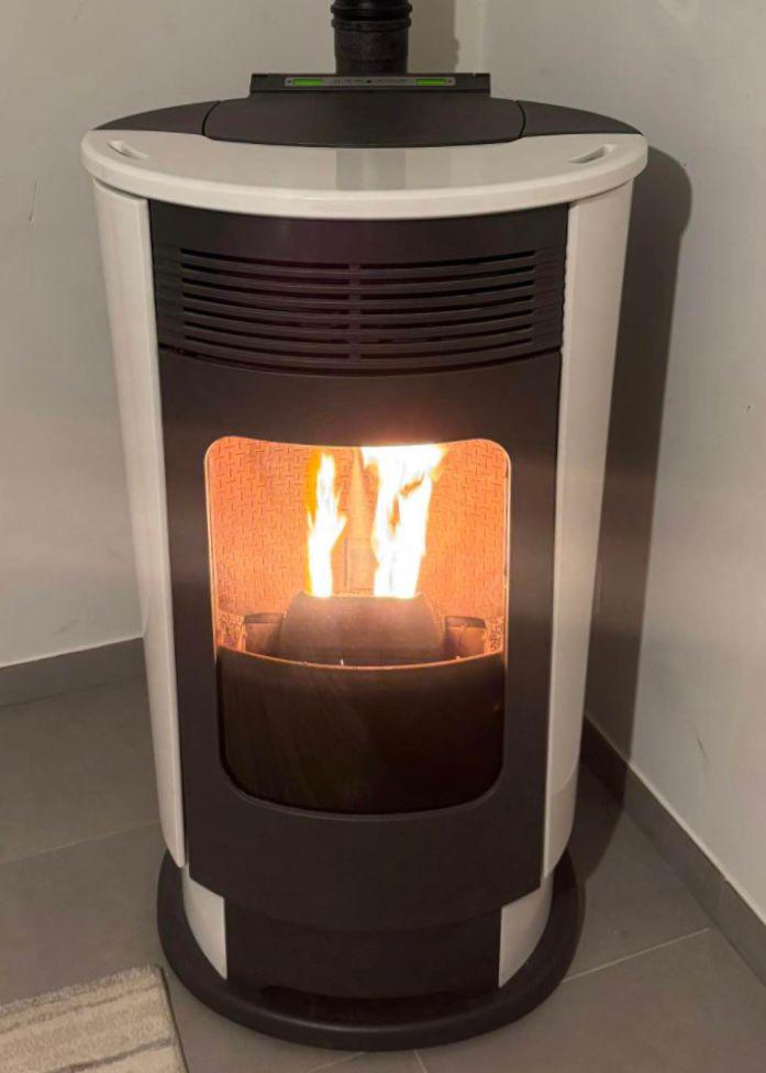 Pelletkachel Edilkamin Logo 10kW, Huis en Inrichting, Kachels, Ophalen, Zo goed als nieuw, Overige brandstoffen, Pelletkachel