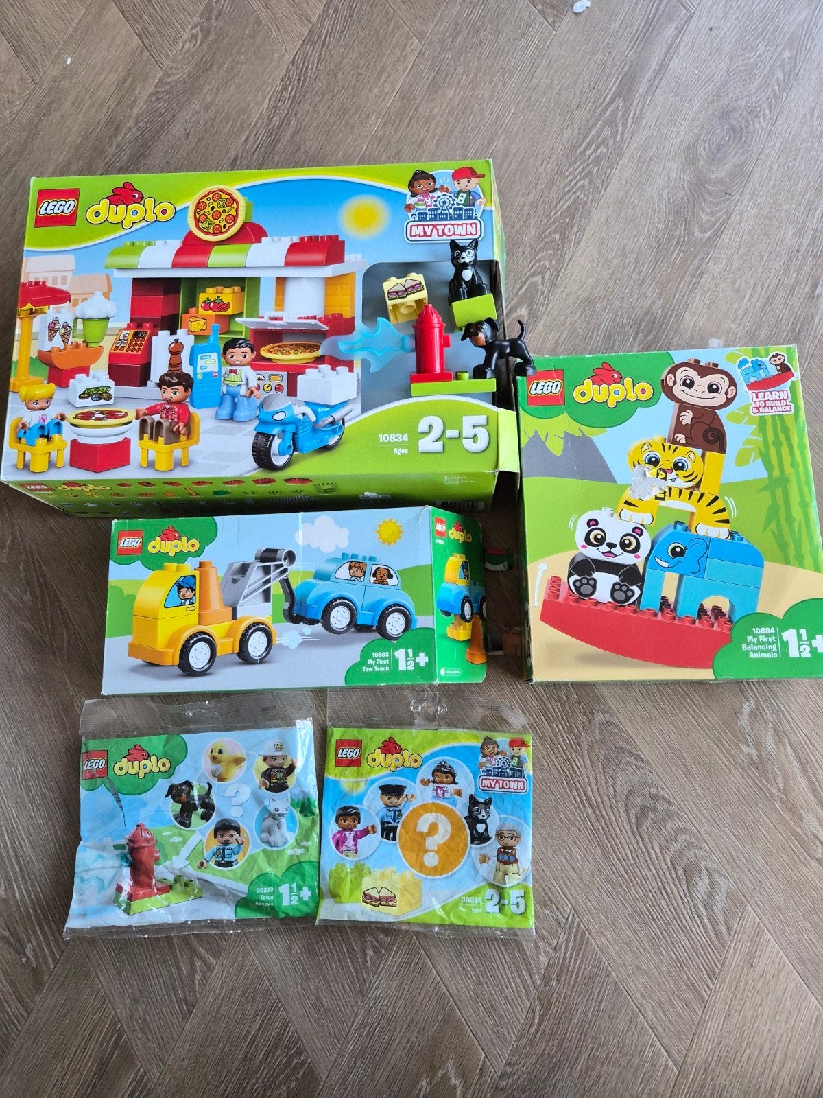 Grote Duplo set: Pizzeria, sleepwagen, dieren & meer!, Kinderen en Baby's, Compleet, Gebruikt, Ophalen of Verzenden, Duplo