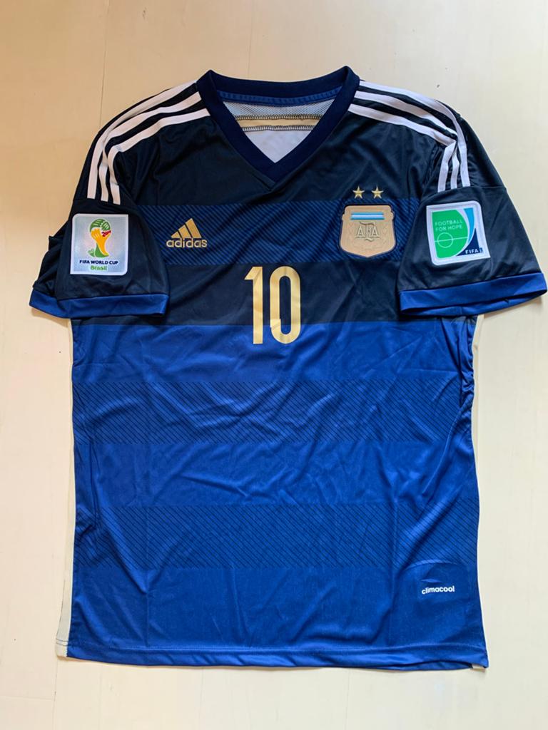 Adidas Argentinië Messi Thuisshirt WK 2014 Maat L, Maat 52/54 (L), Nieuw, Voetbal, Verzenden