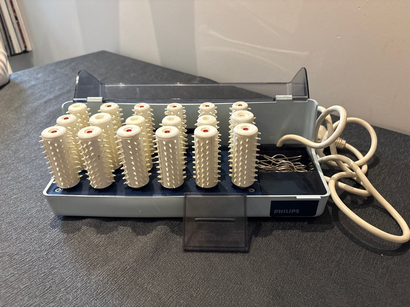 Philips haarrollerset - Vintage krulset, Ophalen of Verzenden, Gebruikt, Haarverzorging