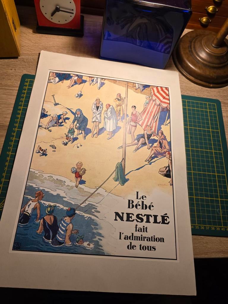 Steendruk nestle, Ophalen of Verzenden, Zo goed als nieuw