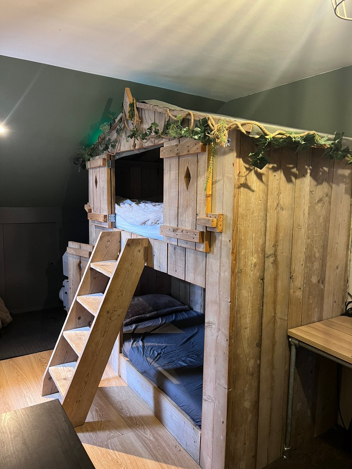 Boomhut bed, Ophalen, Zo goed als nieuw, Hoogslaper