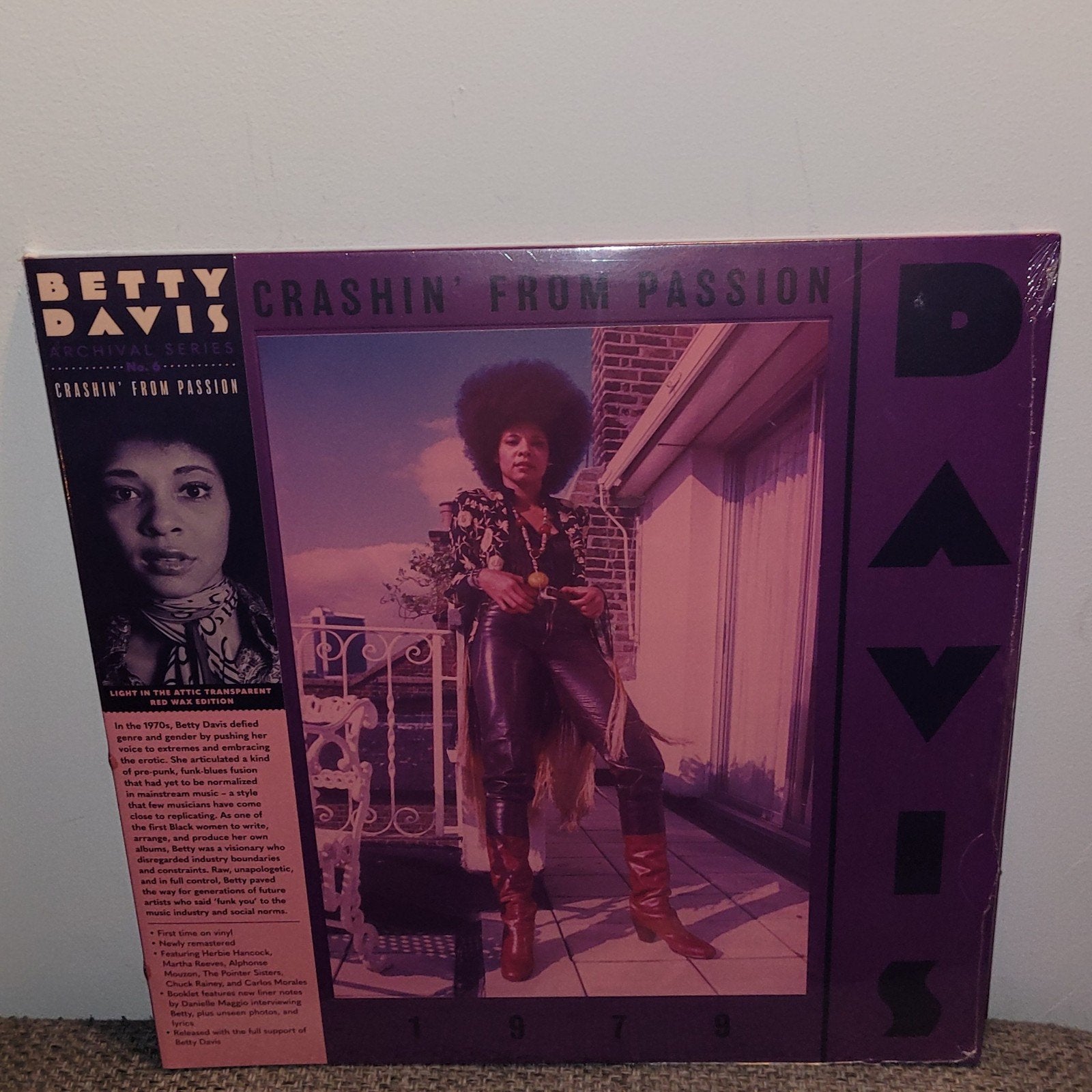 Betty Davis - Crashin' From Passion LP, Geseald, LP, Ophalen of Verzenden, R&B