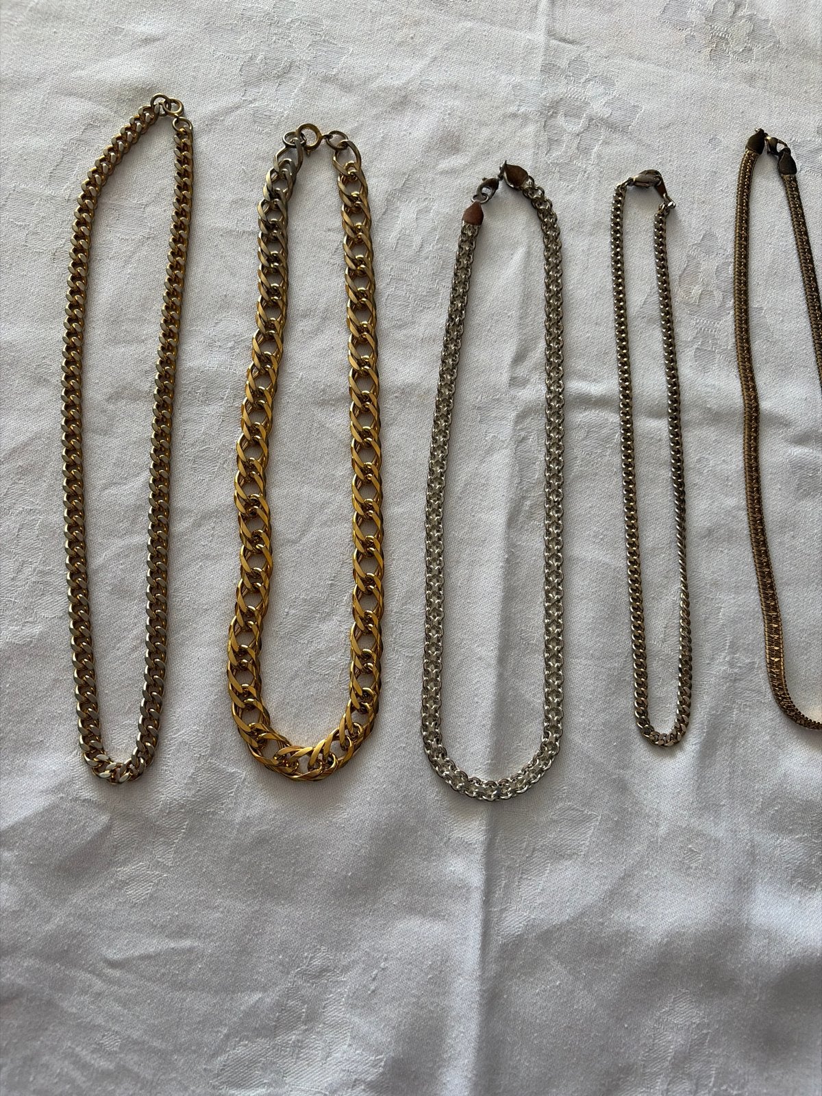 Diverse kettingen -double, Ophalen of Verzenden, Gebruikt, Goud, Overige materialen