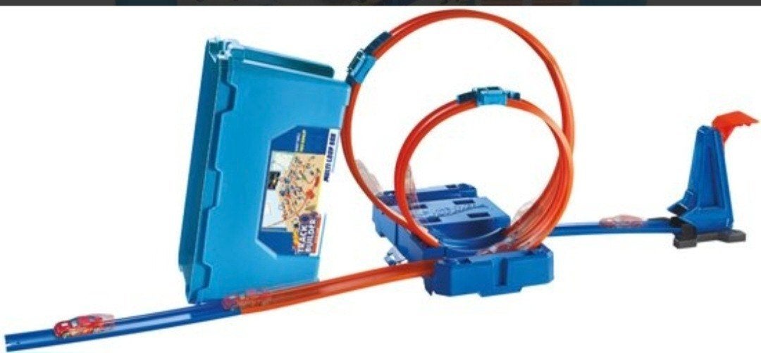Hot Wheels  track builder loopingbaan, Ophalen of Verzenden, Zo goed als nieuw, Handmatig, Hot Wheels