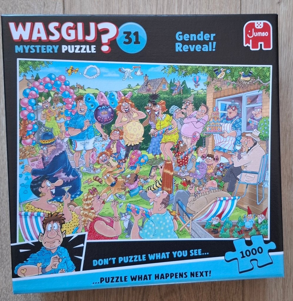 Wasgij Blauw 31 (Gender Reveal), Ophalen, Minder dan 500 stukjes, Zo goed als nieuw, Legpuzzel