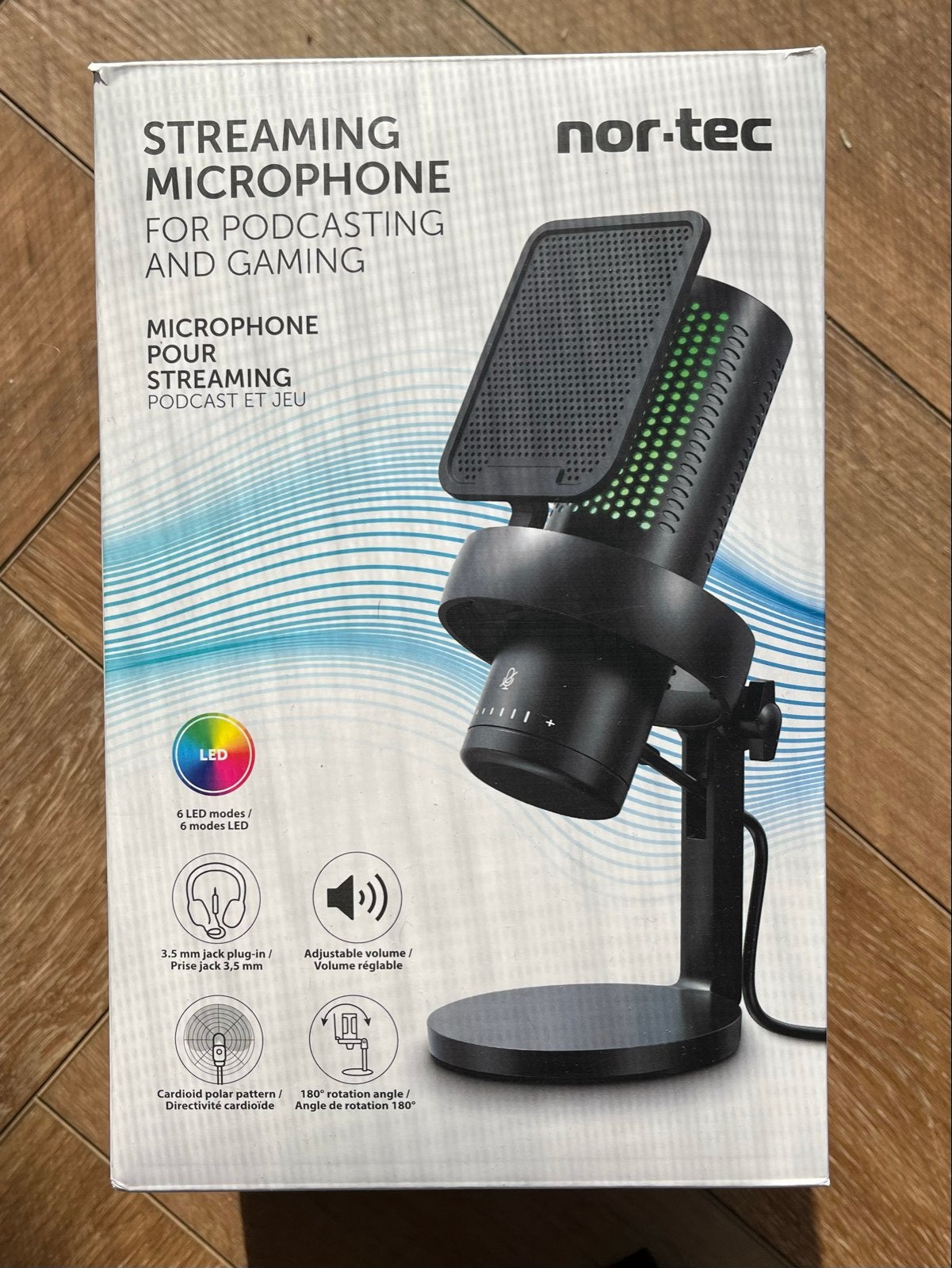 USB Microfoon Nor-Tec Streaming voor Podcast & Gaming, Ophalen of Verzenden, Nieuw, Studiomicrofoon