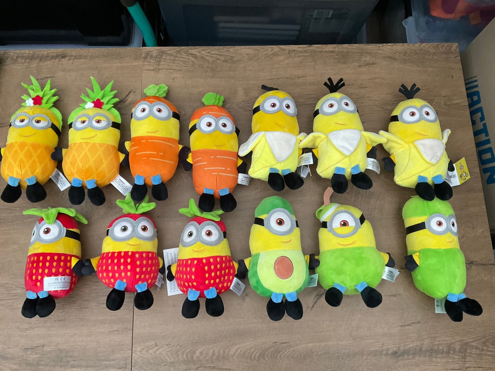 13 nieuwe zgan Fruit Minions knuffels pluche Minion, Ophalen, Overige figuren, Nieuw, Beeldje of Figuurtje