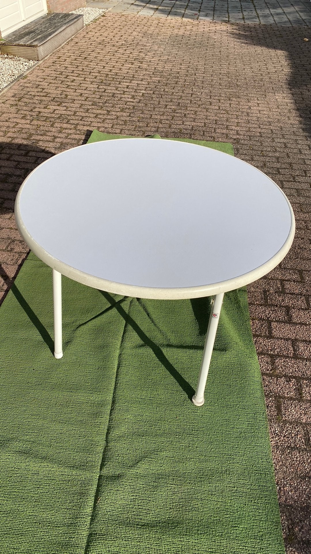 Ronde tuintafel wit Sieger, Ophalen, Gebruikt, Rond, Kunststof