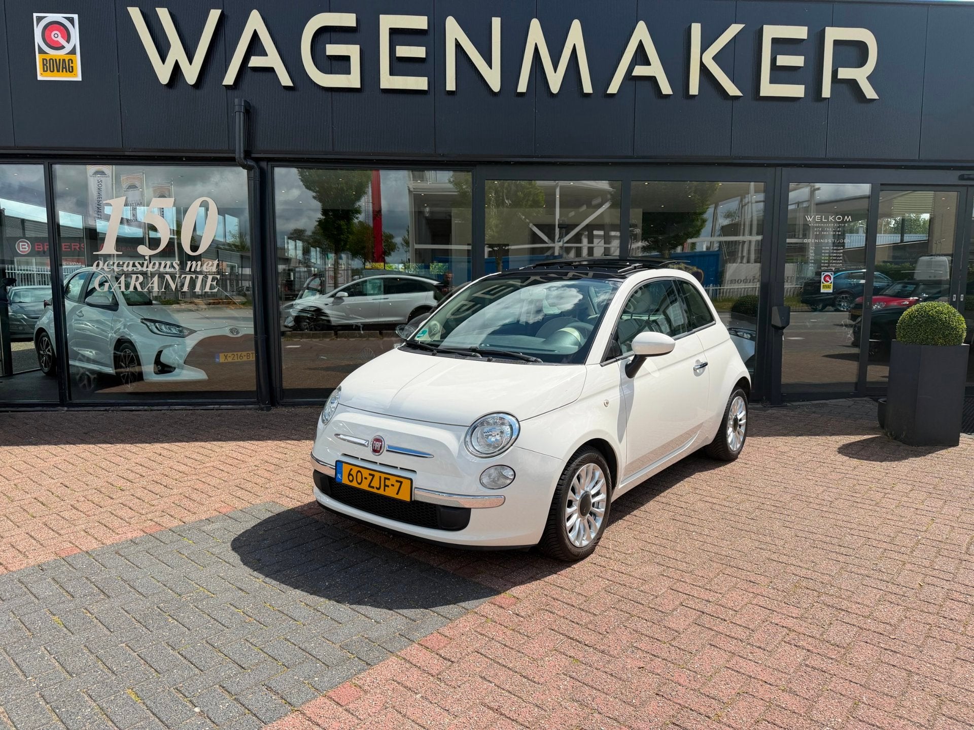 Fiat 500 0.9 TwinAir Lounge Airco|Schuifdak|Vol Onderhoud, Voorwielaandrijving, Euro 5, Gebruikt, 31 €/maand
