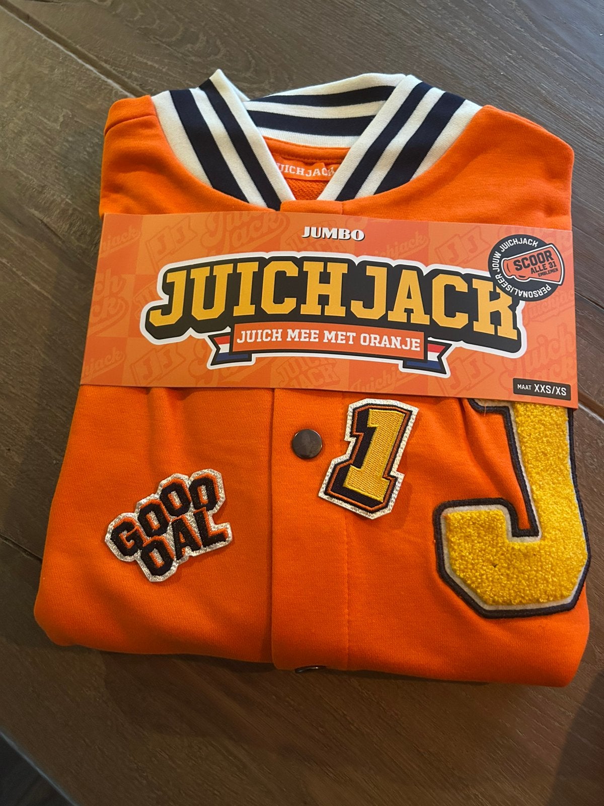 Juich jack jumbo WK oranje maat xxs xs, Ophalen of Verzenden, Nieuw, Maat 34 (XS) of kleiner, Oranje