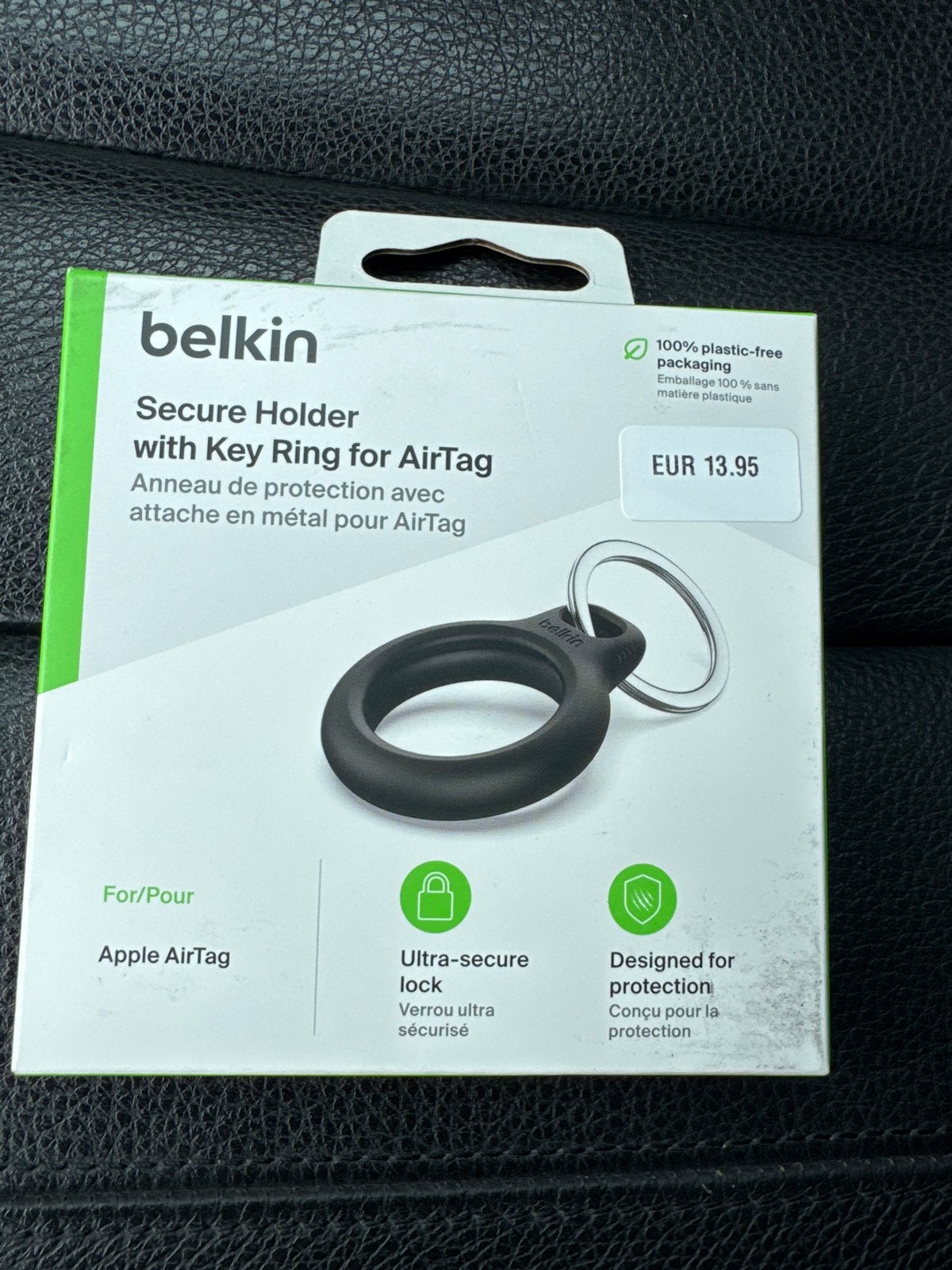 Belkin Secure Holder met sleutelhanger voor AirTag - Nieuw, Ophalen of Verzenden, Nieuw, Bescherming, Apple