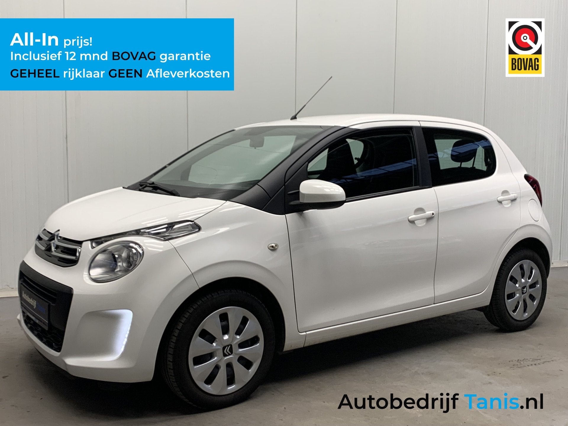 Citroën C1 1.0 VTi Millenium CARPLAY-AIRCO-CAMERA-STOELVERW, Voorwielaandrijving, Stof, Gebruikt, 4 stoelen