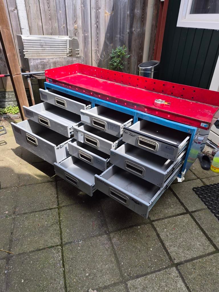 Laden kast gereedschap sortimo bedrijfswagen makita, Ophalen, Gebruikt