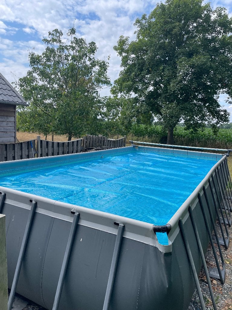 Intex zwembad 7.32x3.66x1.32m, Gebruikt, 300 cm of meer, Rechthoekig, Ophalen