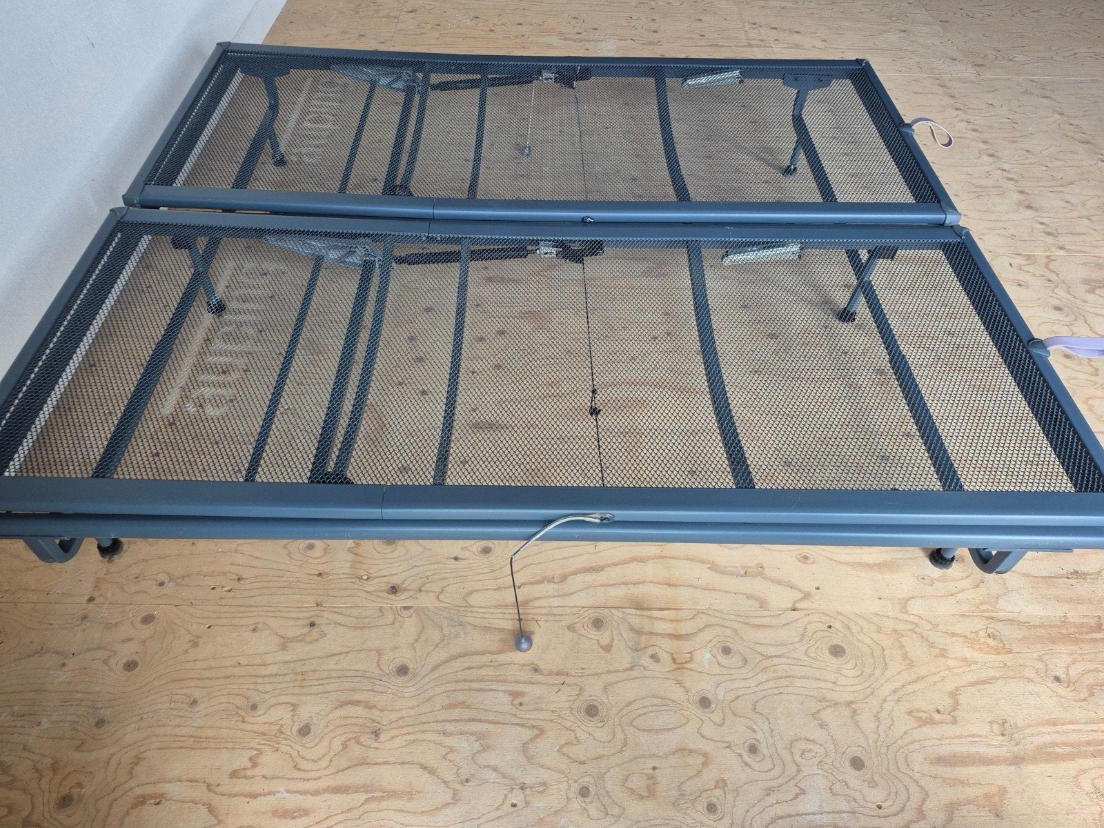 auping,90x210cm,handverstelbare bedbodem,spiraalveerbodem,k2, Huis en Inrichting, Ophalen, Gebruikt, 90 cm, 210 cm