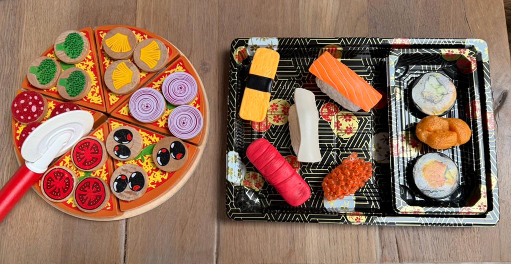 Speel pizza en sushi, Kinderen en Baby's, Ophalen of Verzenden, Jongen of Meisje