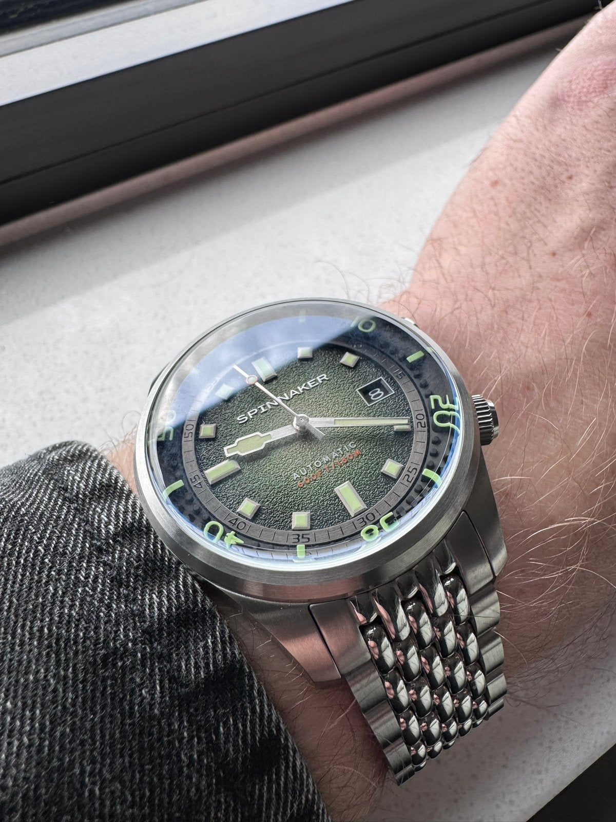 Spinnaker Bradner - Emerald Green duikhorloge, Overige merken, Staal, Staal, Polshorloge
