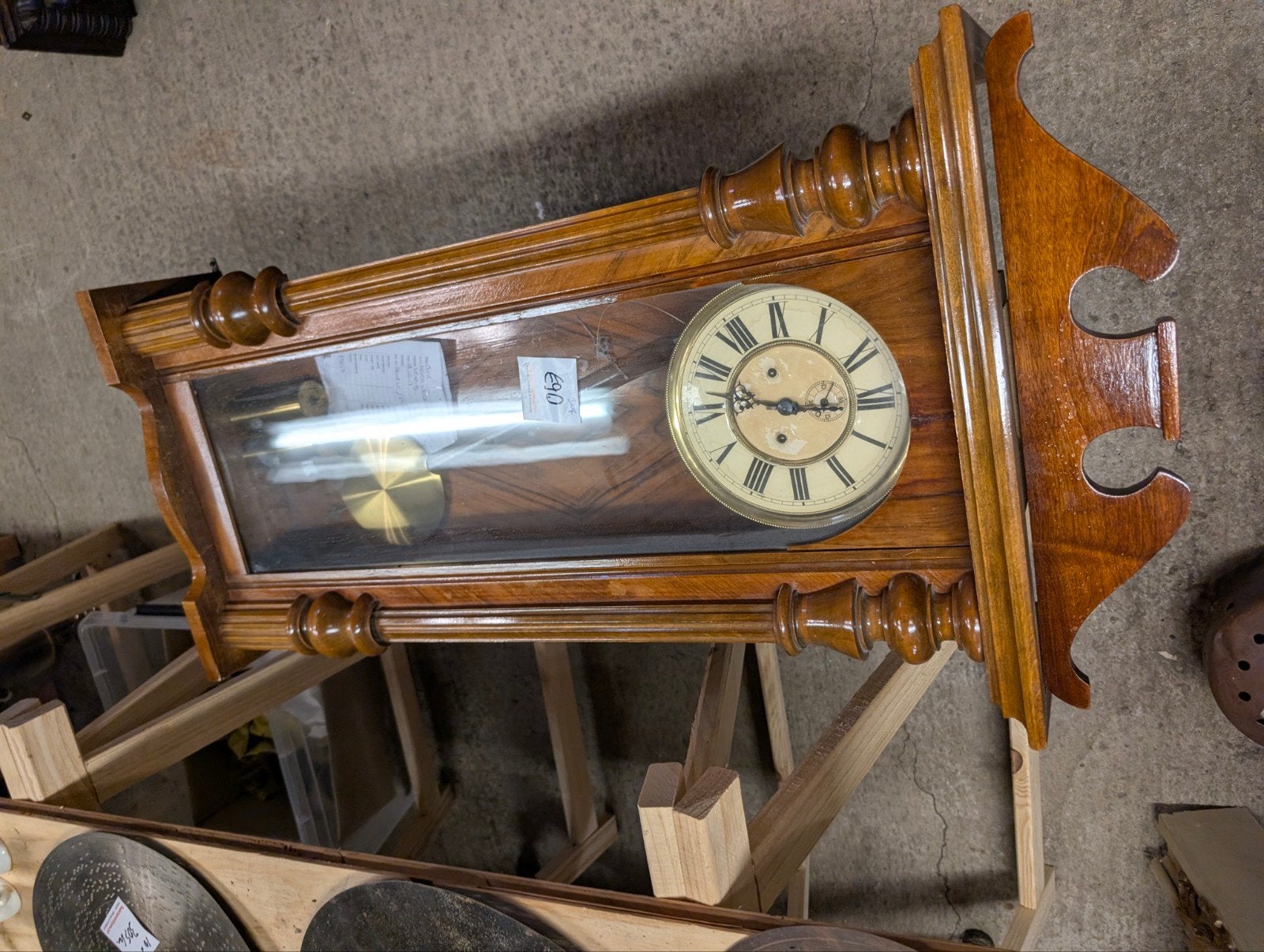 antieke 2 gewichten regulateur €75., Antiek en Kunst, Ophalen