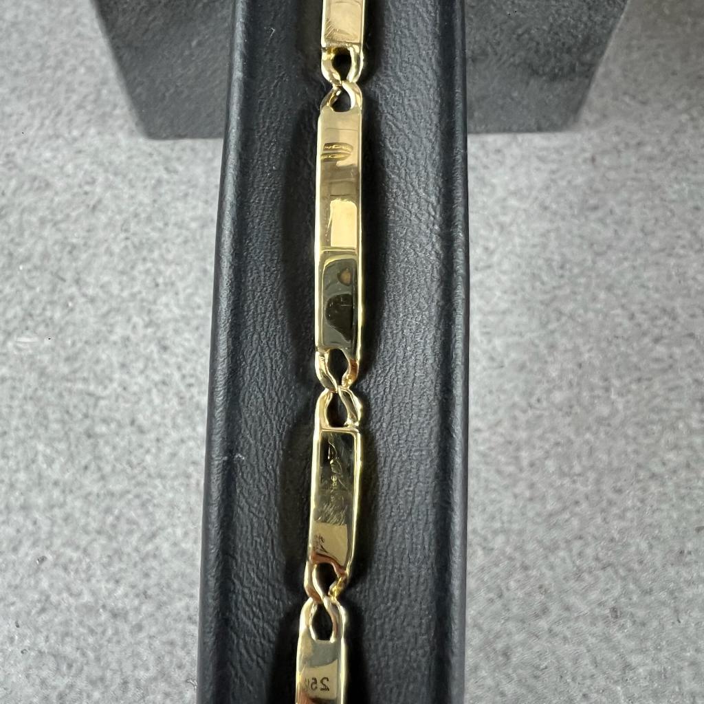 Gouden Armband | 14k | 9,2g | 21cm | 408837, Ophalen of Verzenden, Gebruikt, Goud, Goud