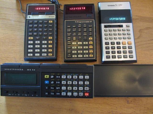 4x vintage rekenmachines, Ophalen of Verzenden, Gebruikt