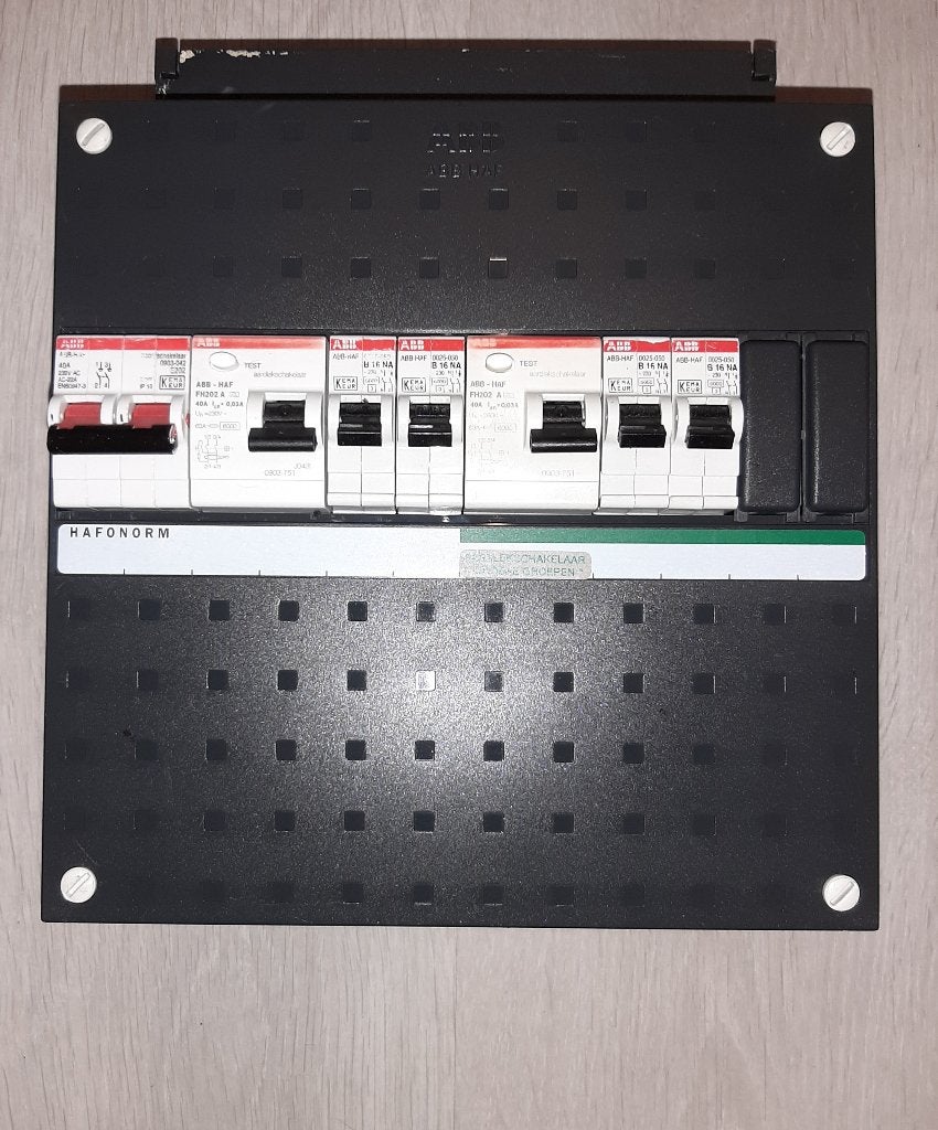 ABB Hafonorm Groepenkast met Aardlekschakelaars, Ophalen of Verzenden, Gebruikt, ABB, Groepenkast