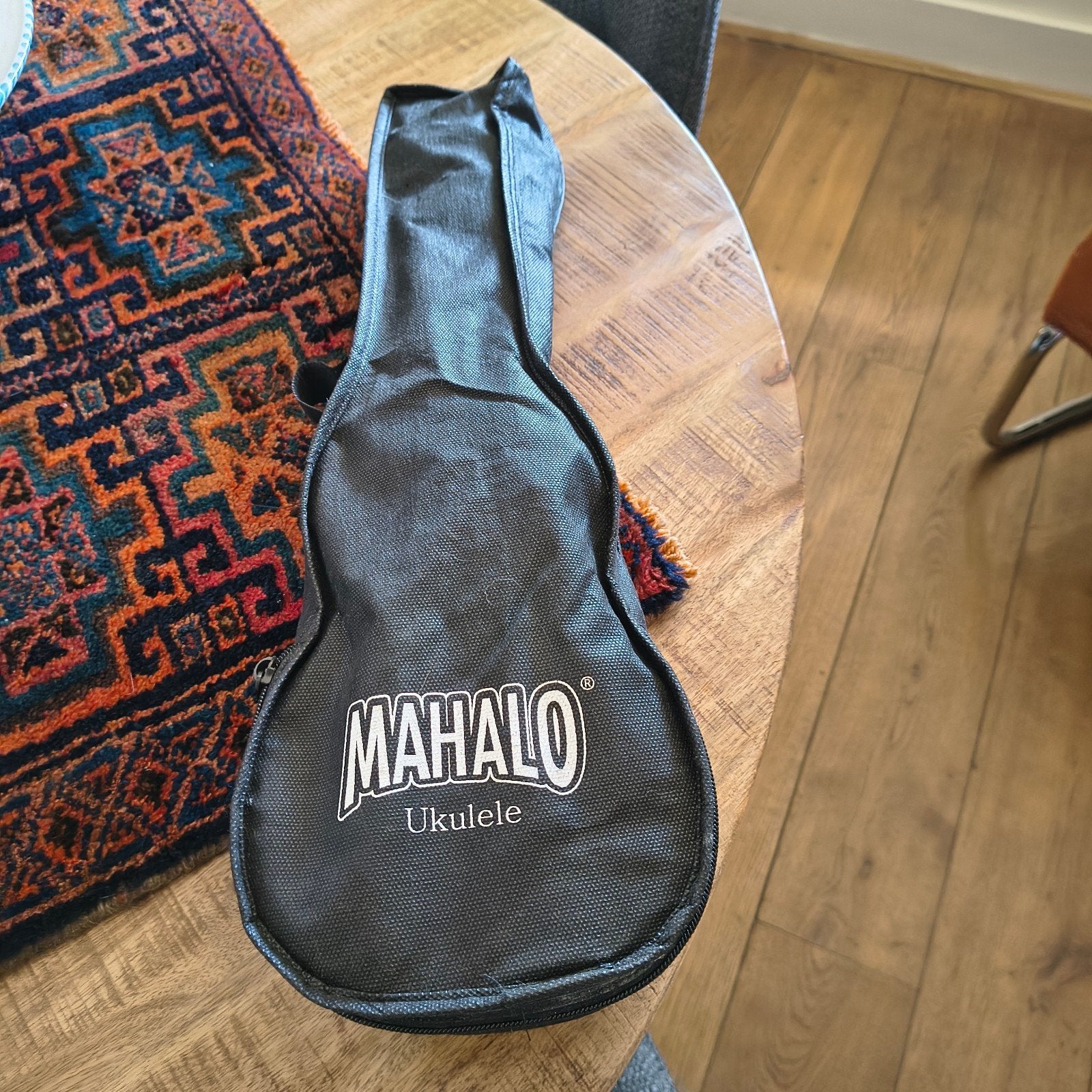 Mahalo Ukelele Oranje met hoes en tuner, Ophalen of Verzenden, Zo goed als nieuw, Ukelele