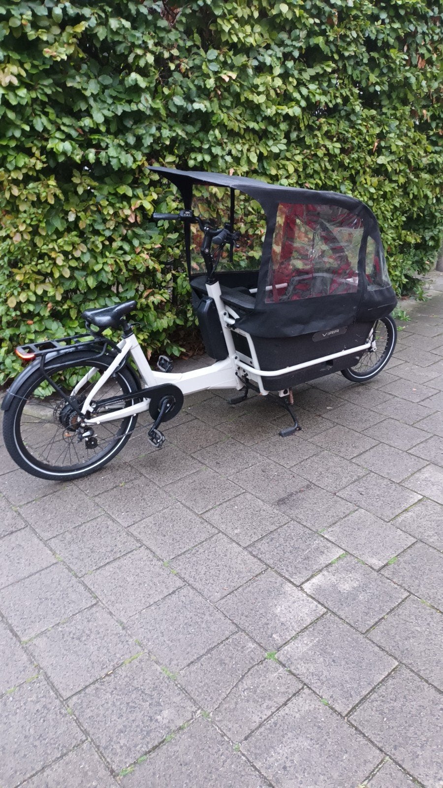 Vira Elektrische Bakfiets - Zo goed als nieuw, 817 km, Ophalen, Zo goed als nieuw, Schijfrem, 2 kinderen