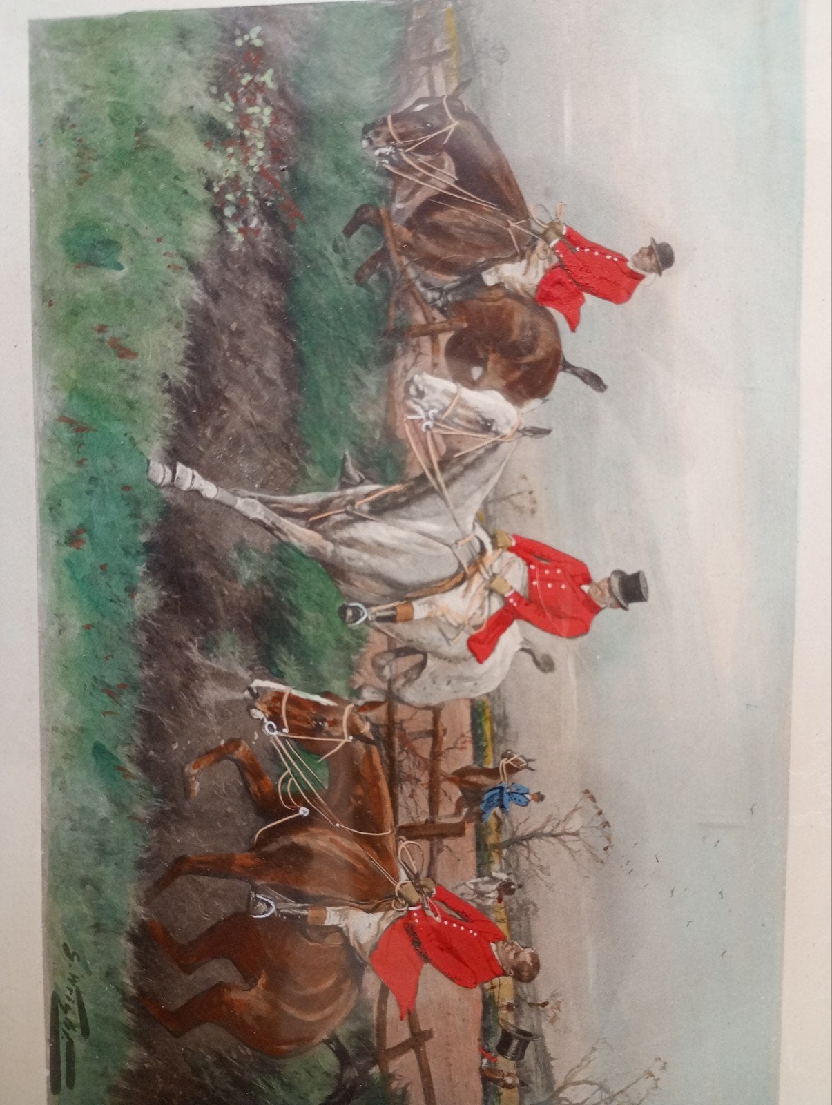 Antiek schilderij jachttafereel George Wright, Ophalen of Verzenden