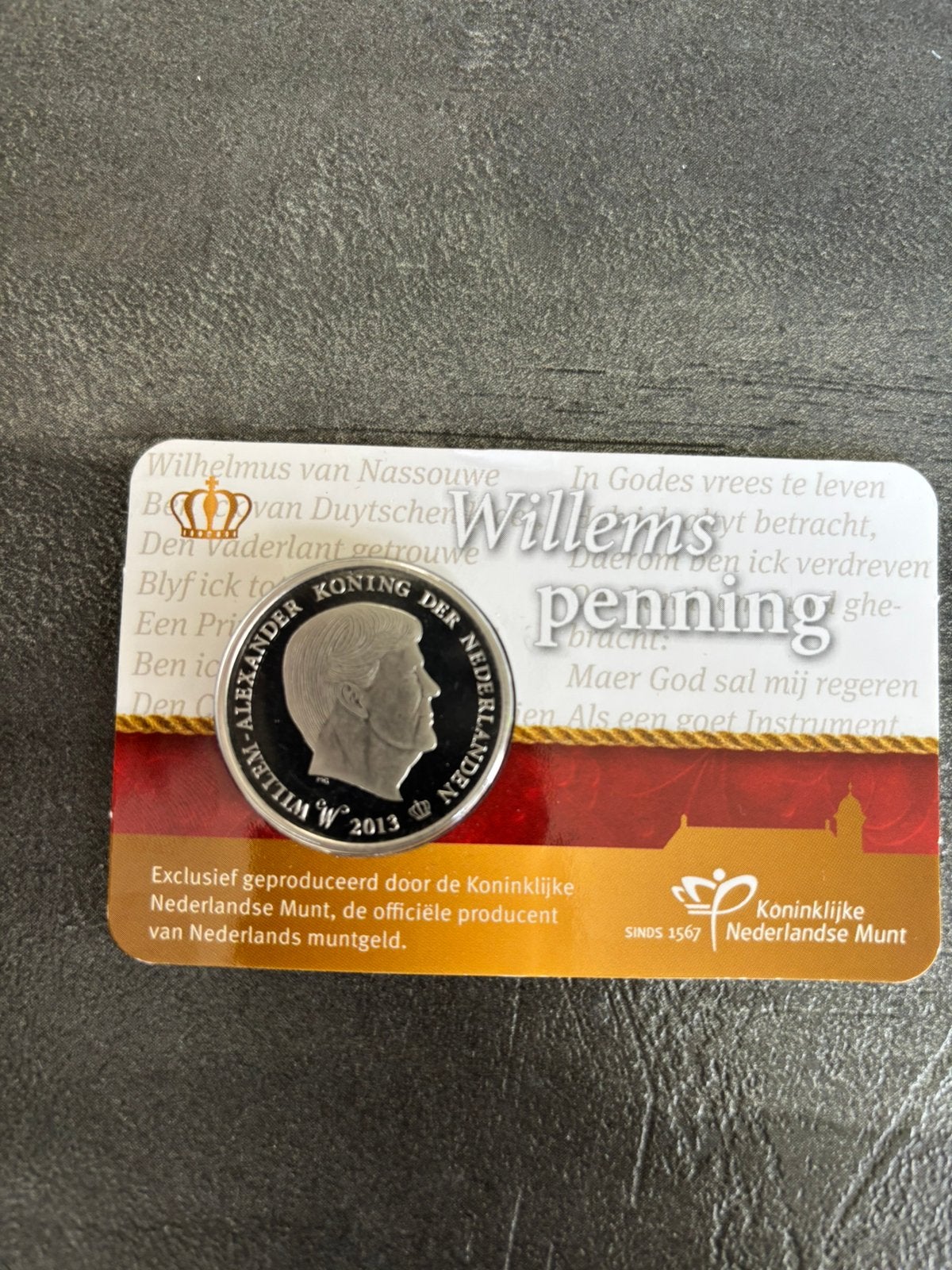 Willemspenning Cioncard 2013, Postzegels en Munten, Ophalen of Verzenden, Koningin Beatrix, Euro's, Losse munt