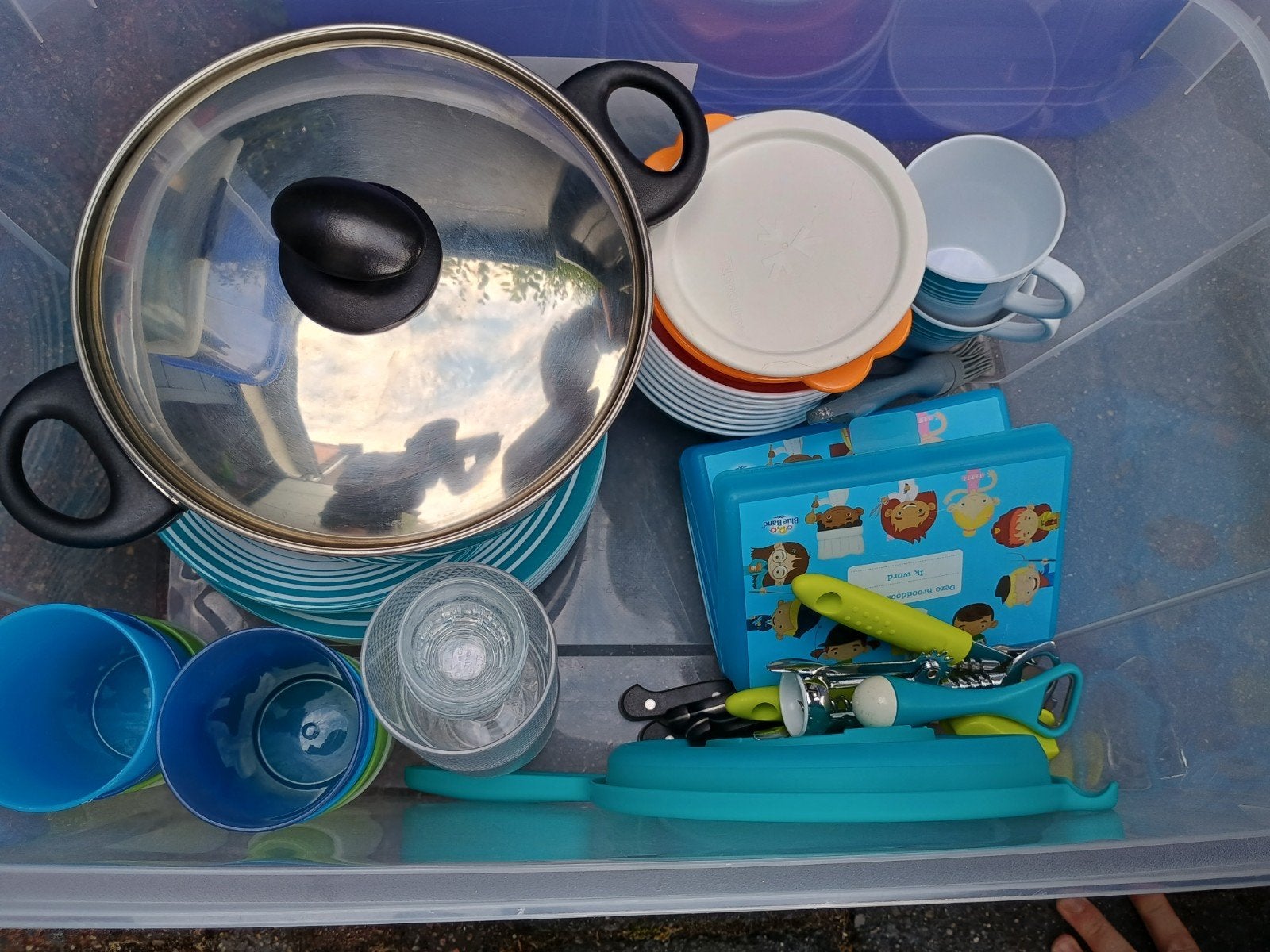 Camping servies en kookgerei, Caravans en Kamperen, Ophalen, Gebruikt
